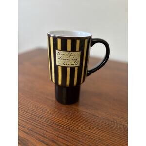 Lang Ceramic Travel Mug without Lid Travel Far Artwork by Dan DiPaolo 18 oz